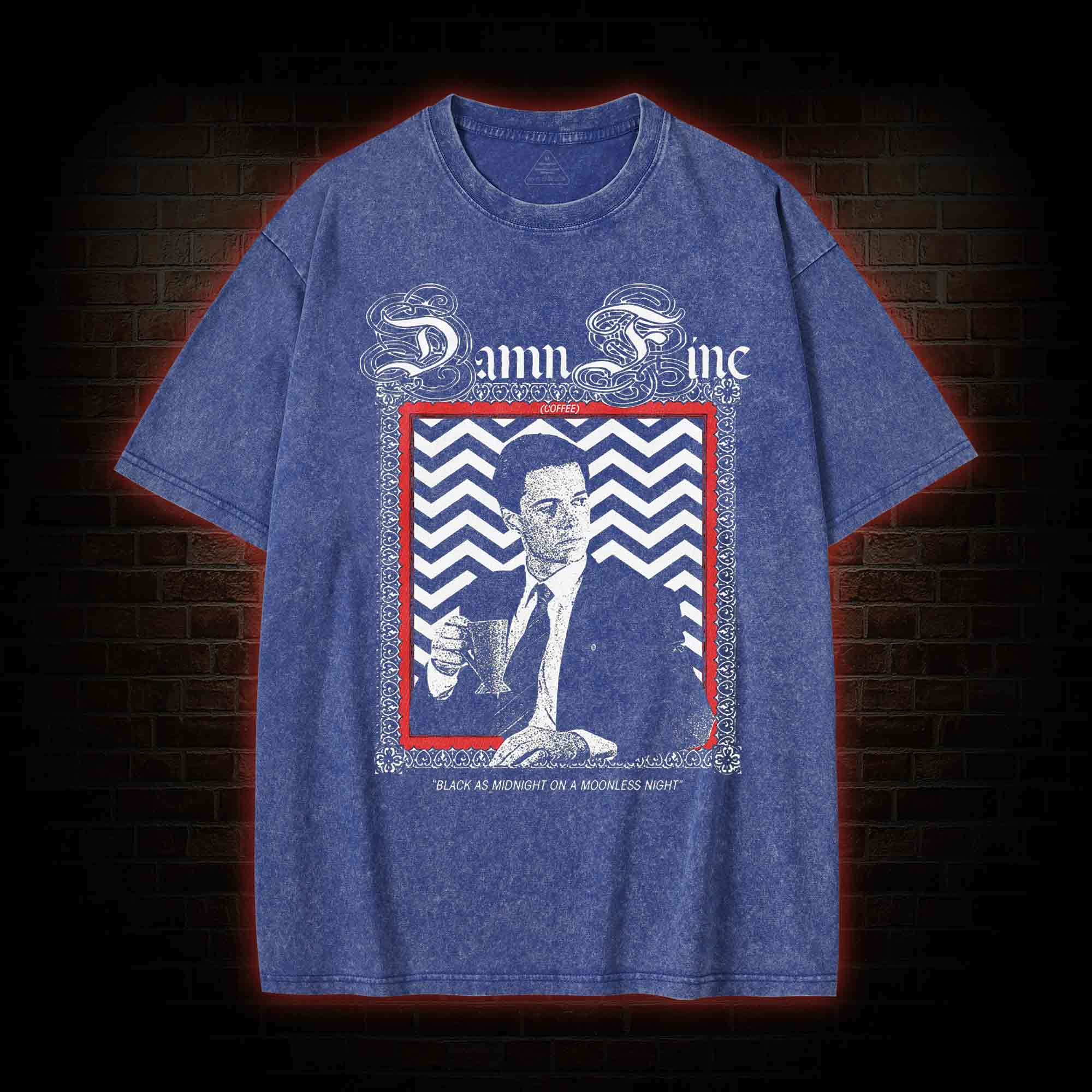 Black as Midnight on a Moonless Night Washed T-shirt