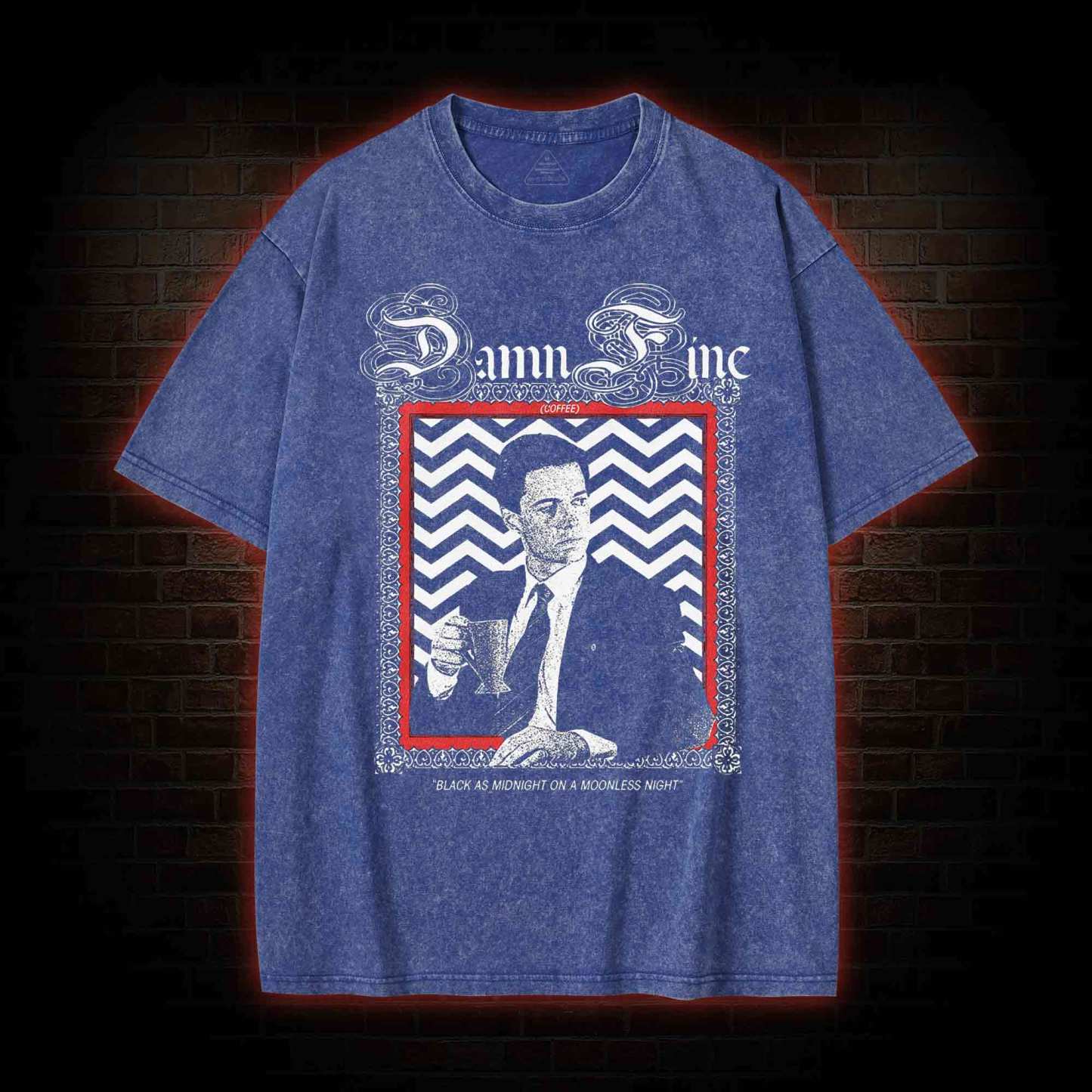 Black as Midnight on a Moonless Night Washed T-shirt