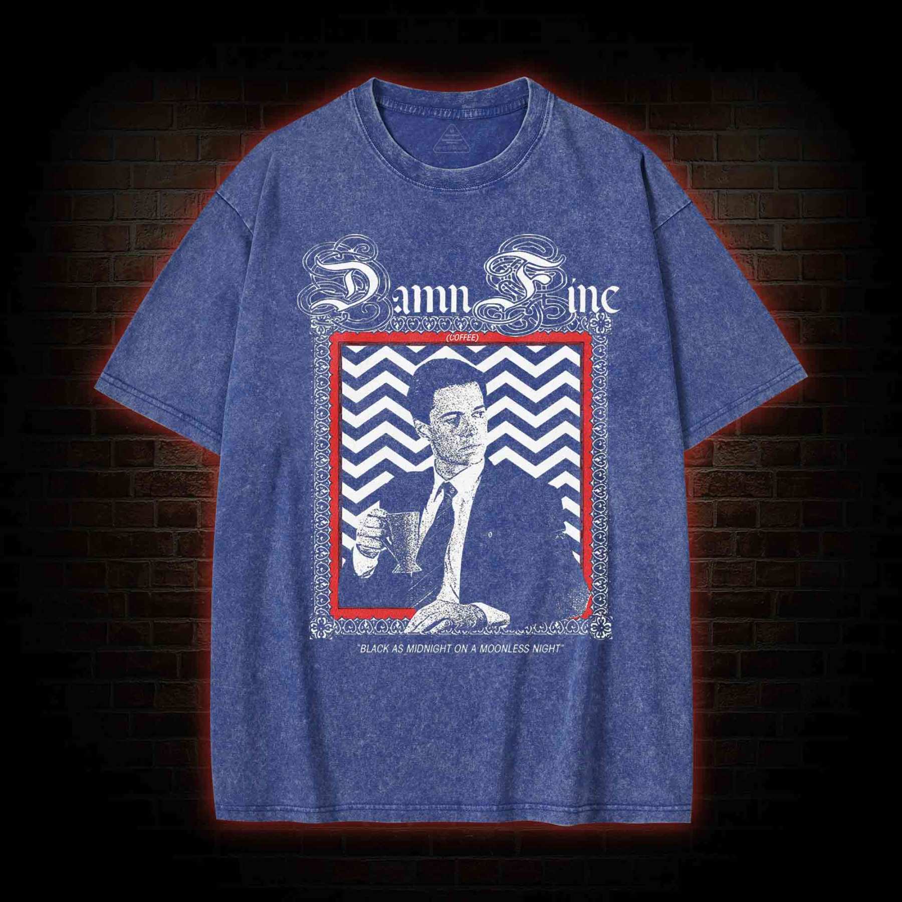 Black as Midnight on a Moonless Night Washed T-shirt