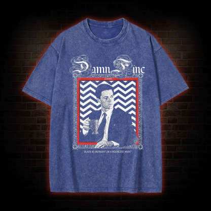 Black as Midnight on a Moonless Night Washed T-shirt