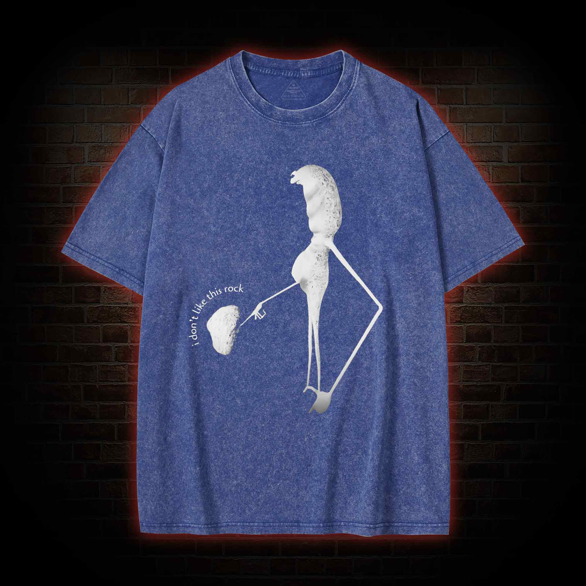 I Don't Like This Rock Meme Washed T-shirt