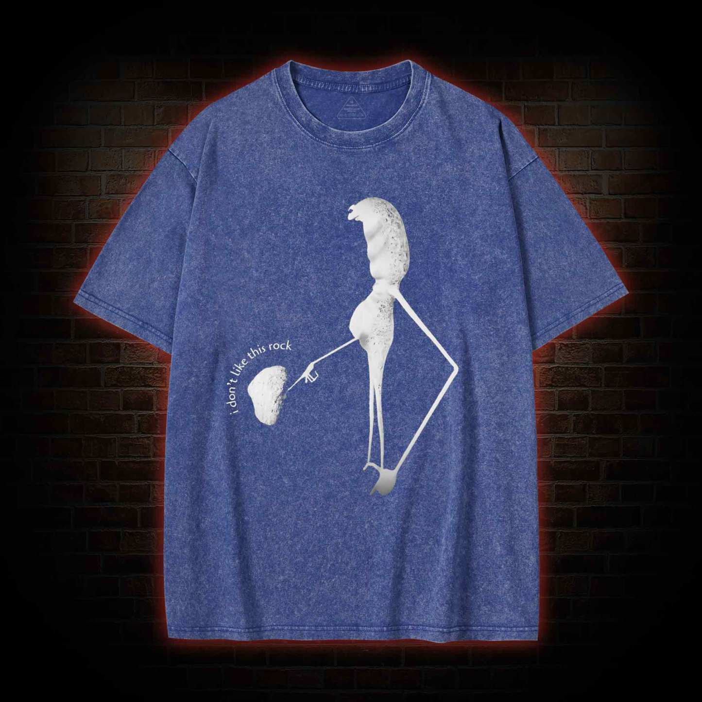 I Don't Like This Rock Meme Washed T-shirt