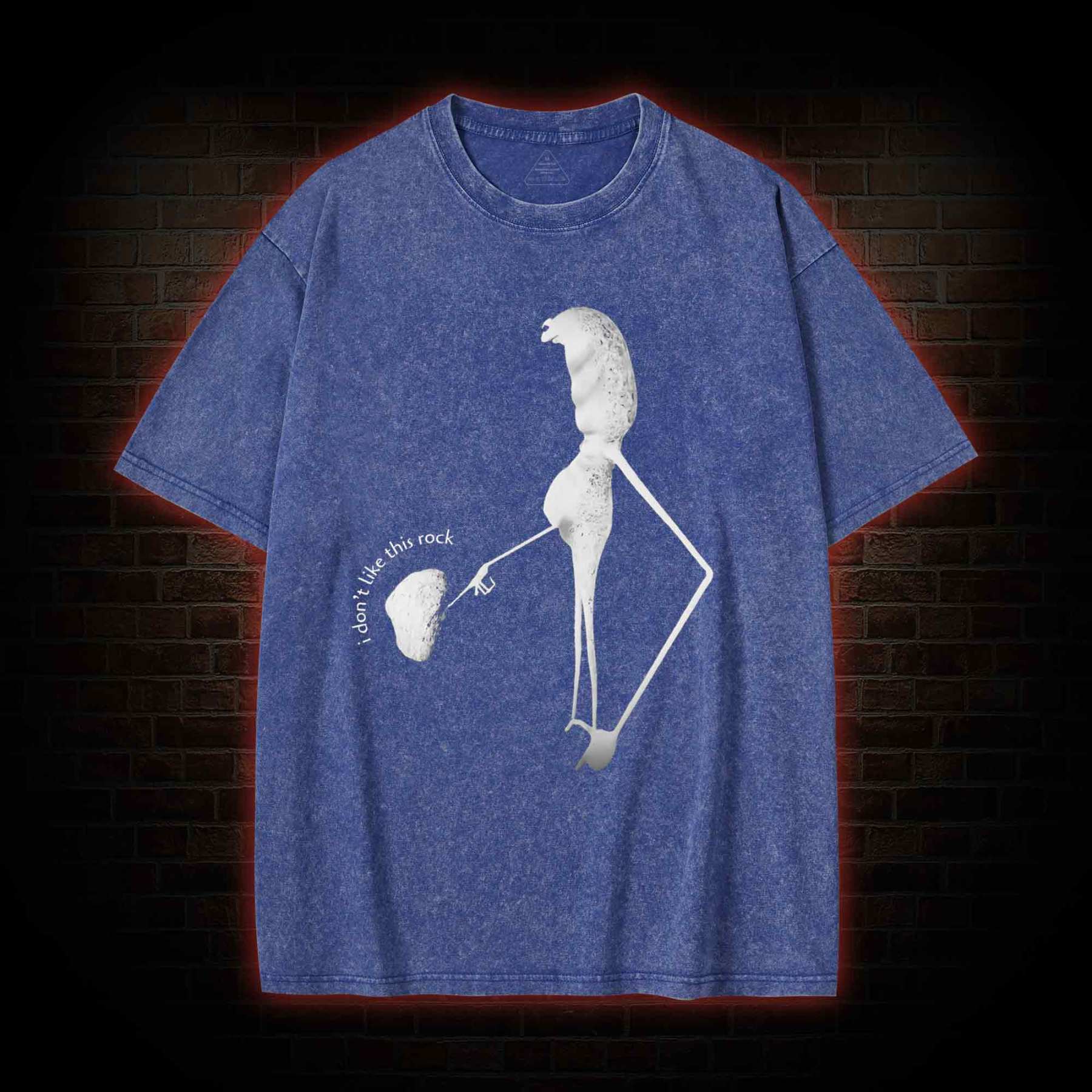 I Don't Like This Rock Meme Washed T-shirt