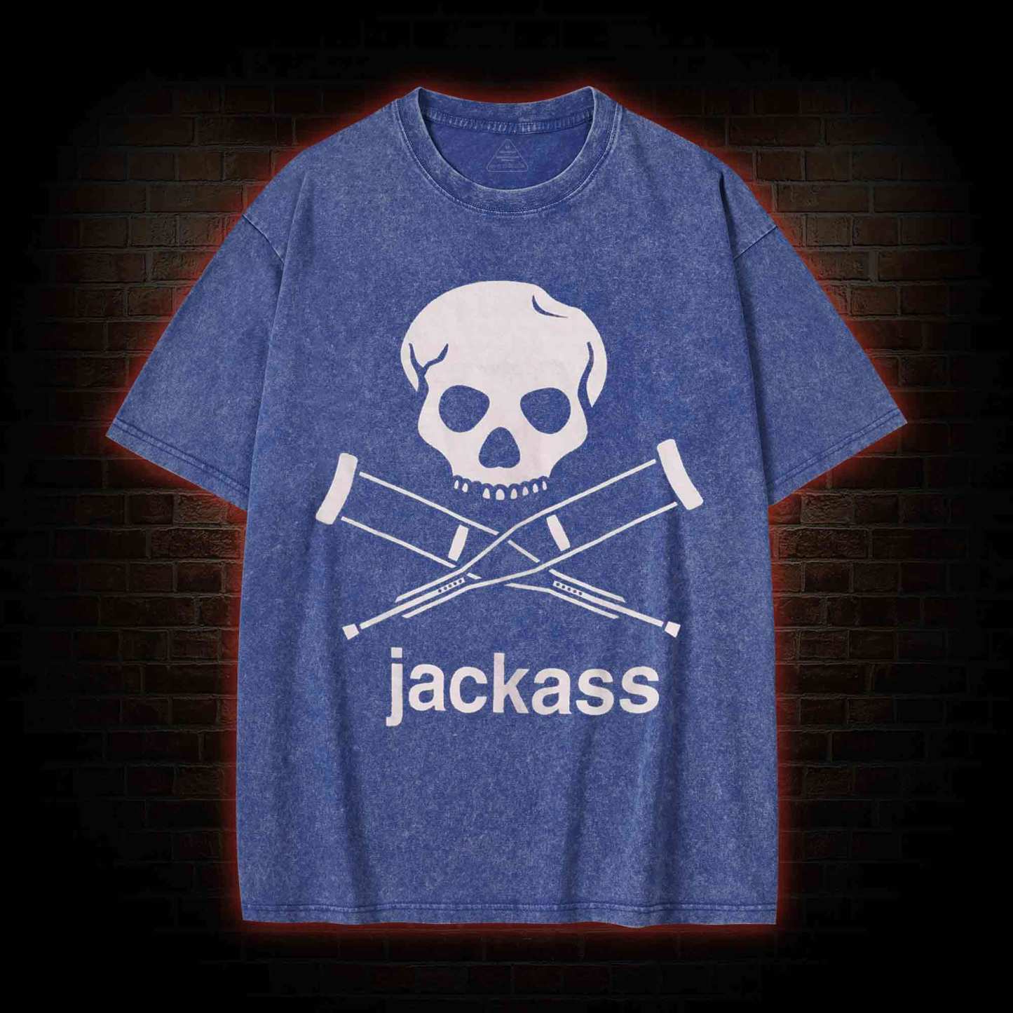 Skull Crutches Washed T-shirt