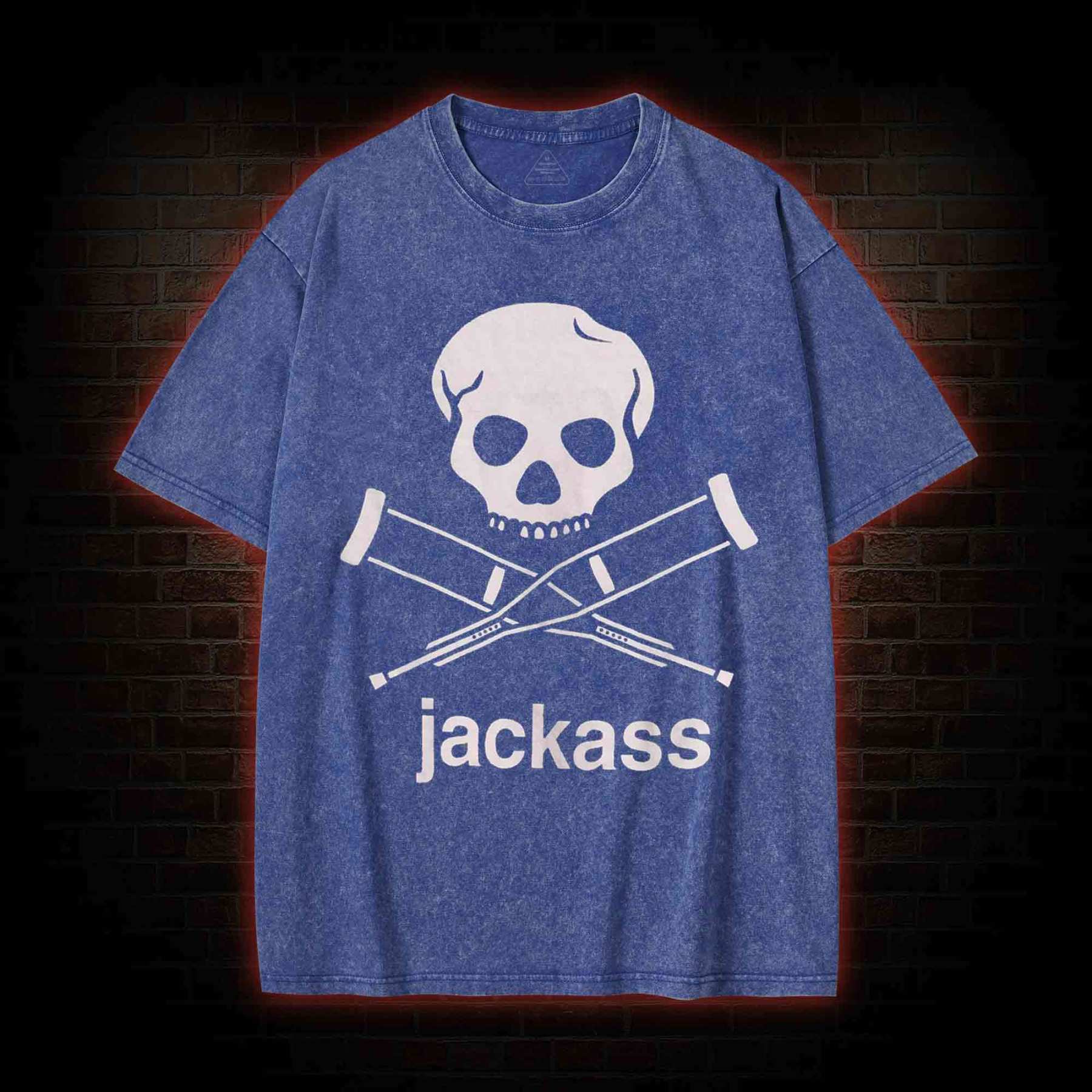 Skull Crutches Washed T-shirt