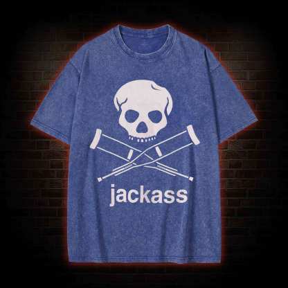 Skull Crutches Washed T-shirt