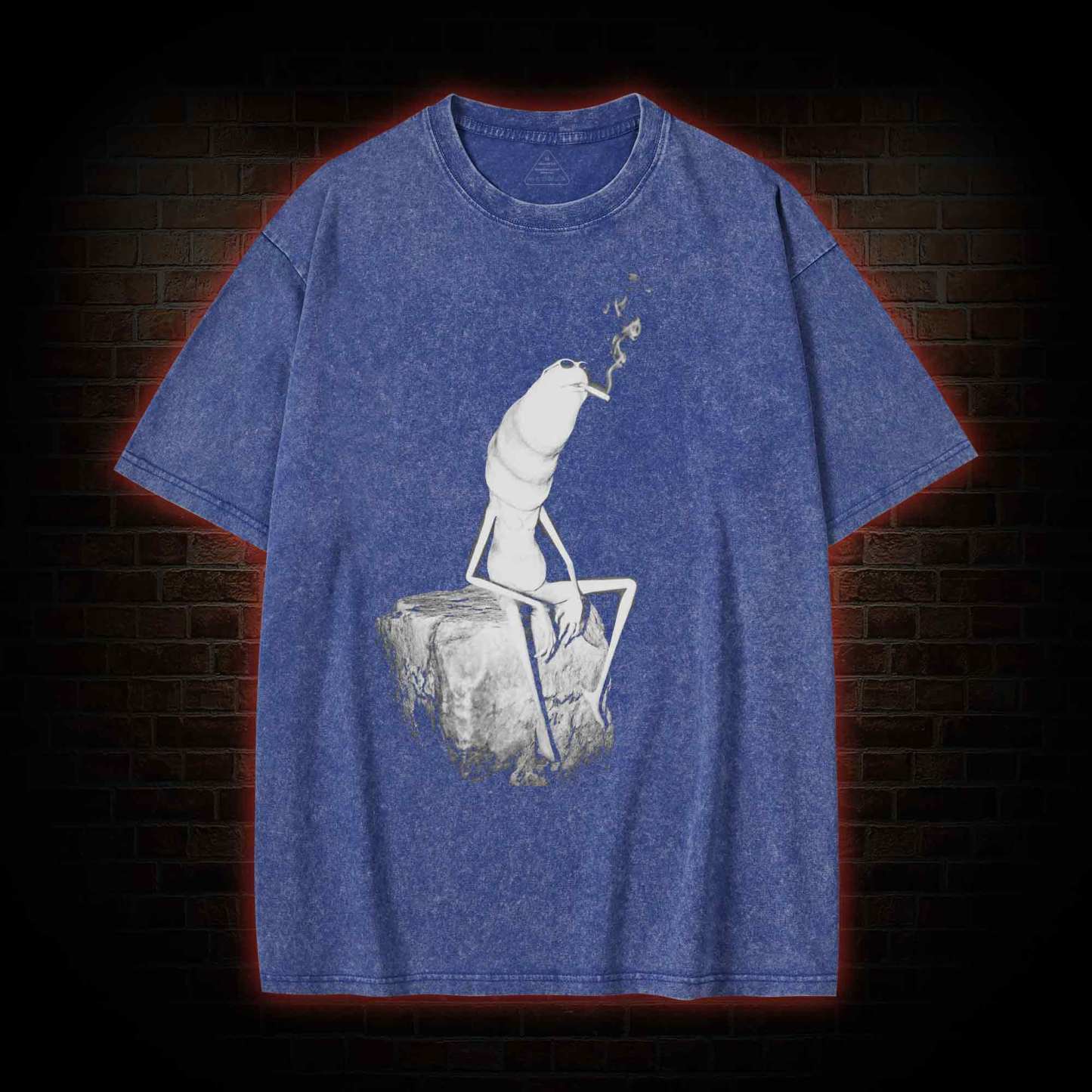 Worm Meme Washed T-shirt