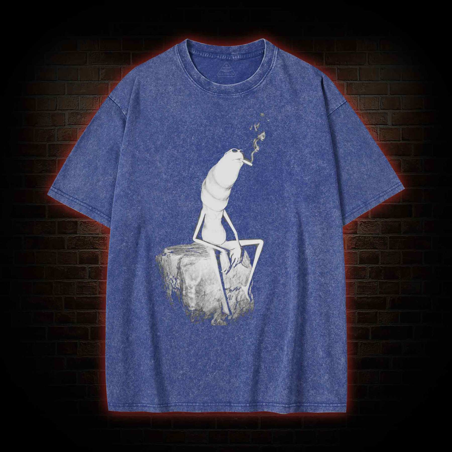 Worm Meme Washed T-shirt