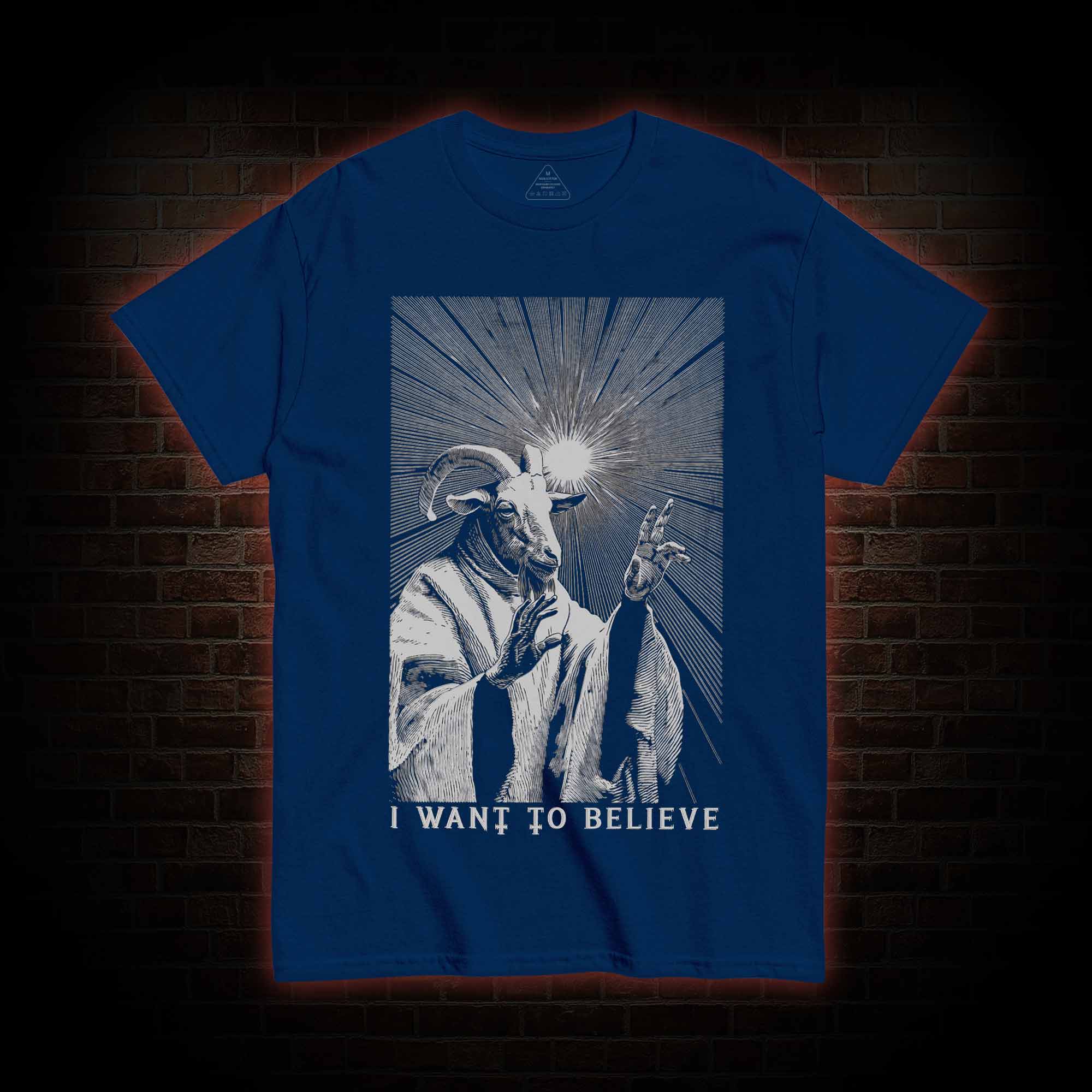 I Want to Believe Goat T-shirt