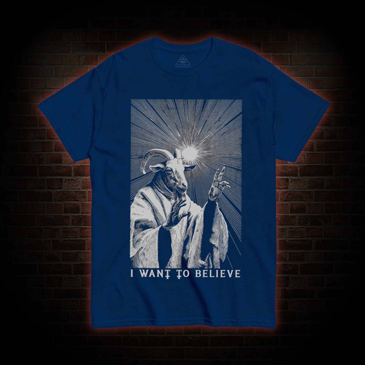I Want to Believe Goat T-shirt