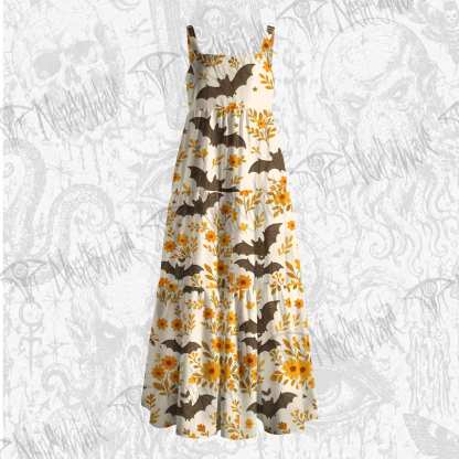 Batty Botanical Wide Straps Maxi Dress