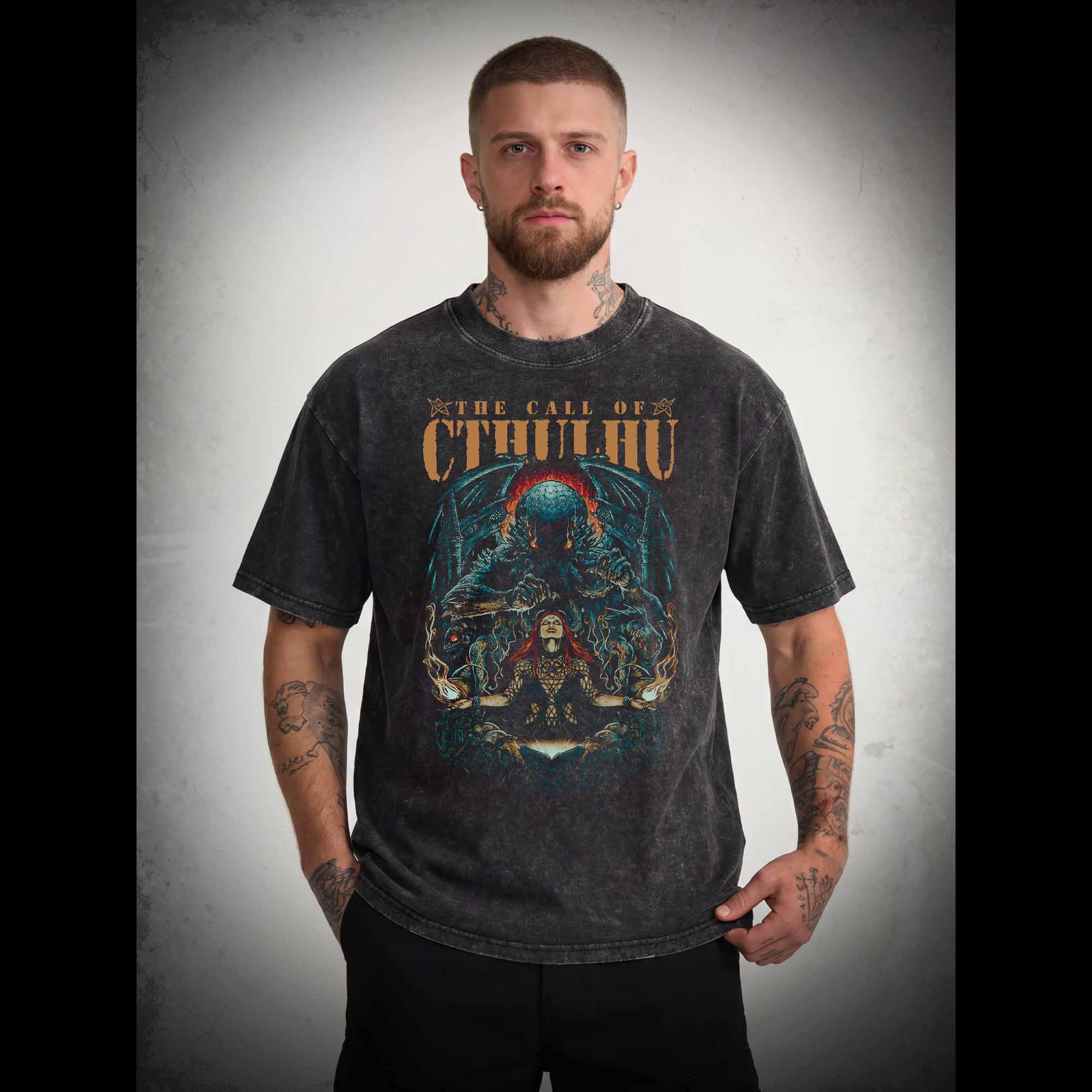 The Call of Cthulhu Washed T-shirt