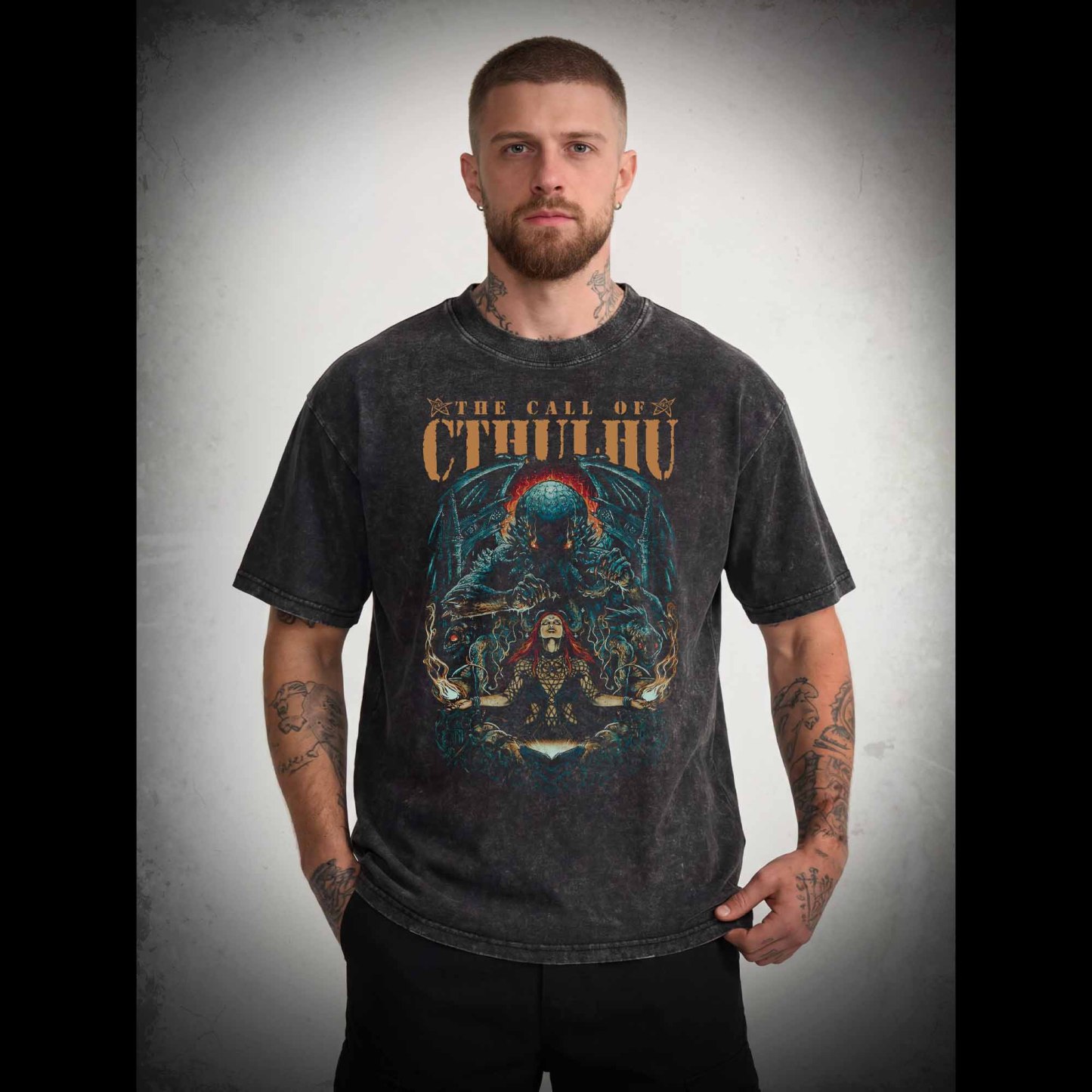 The Call of Cthulhu Washed T-shirt