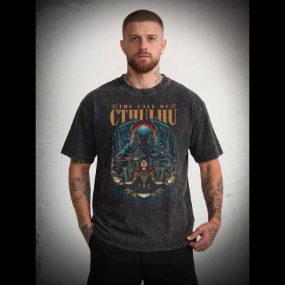 The Call of Cthulhu Washed T-shirt