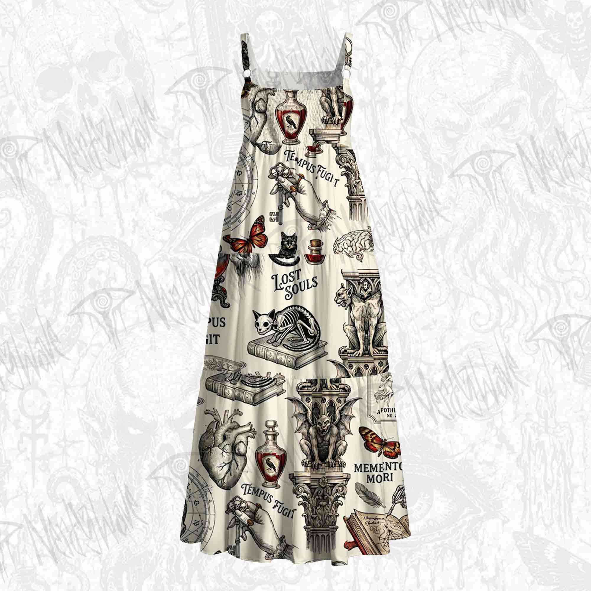 Lost Souls Wide Straps Maxi Dress