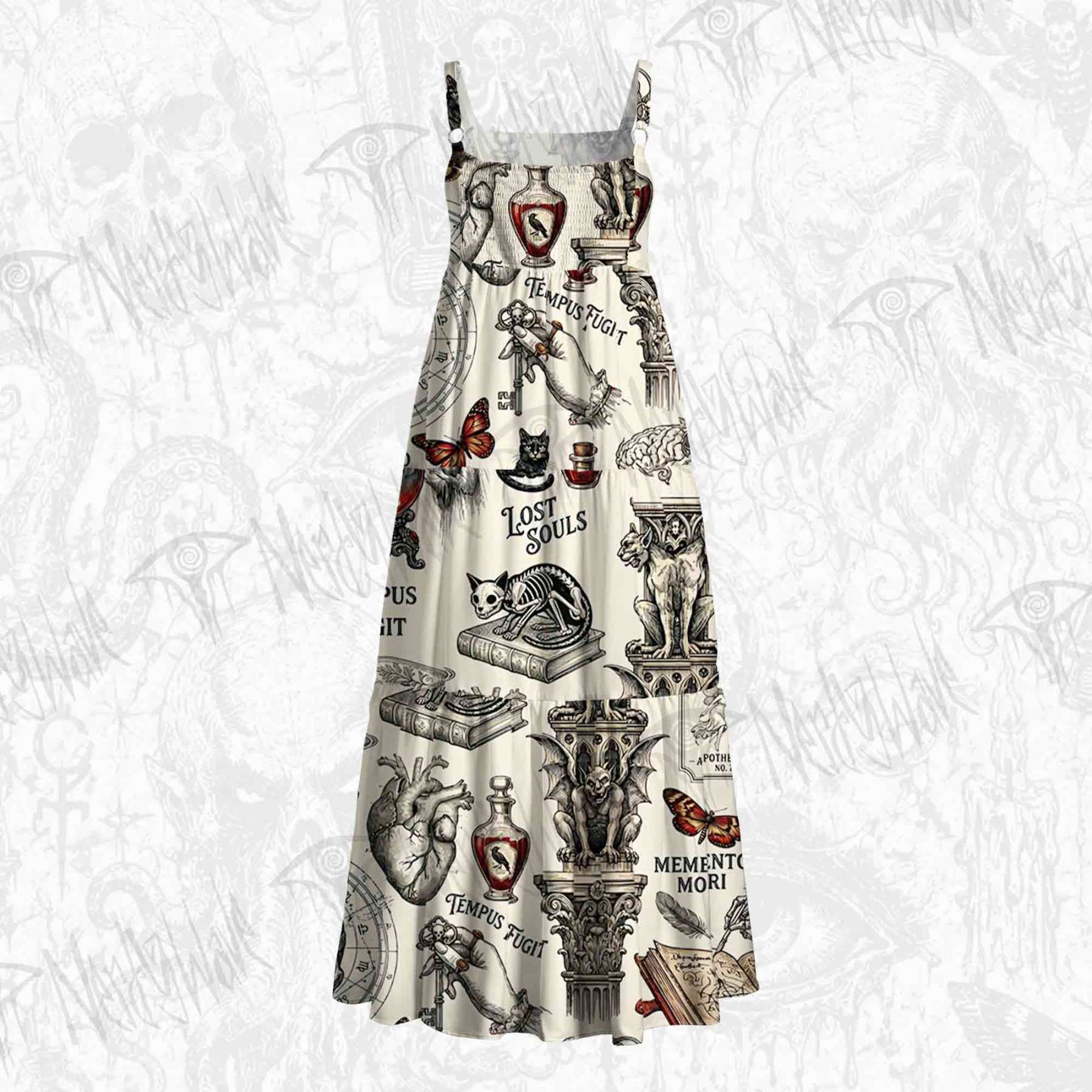 Lost Souls Wide Straps Maxi Dress