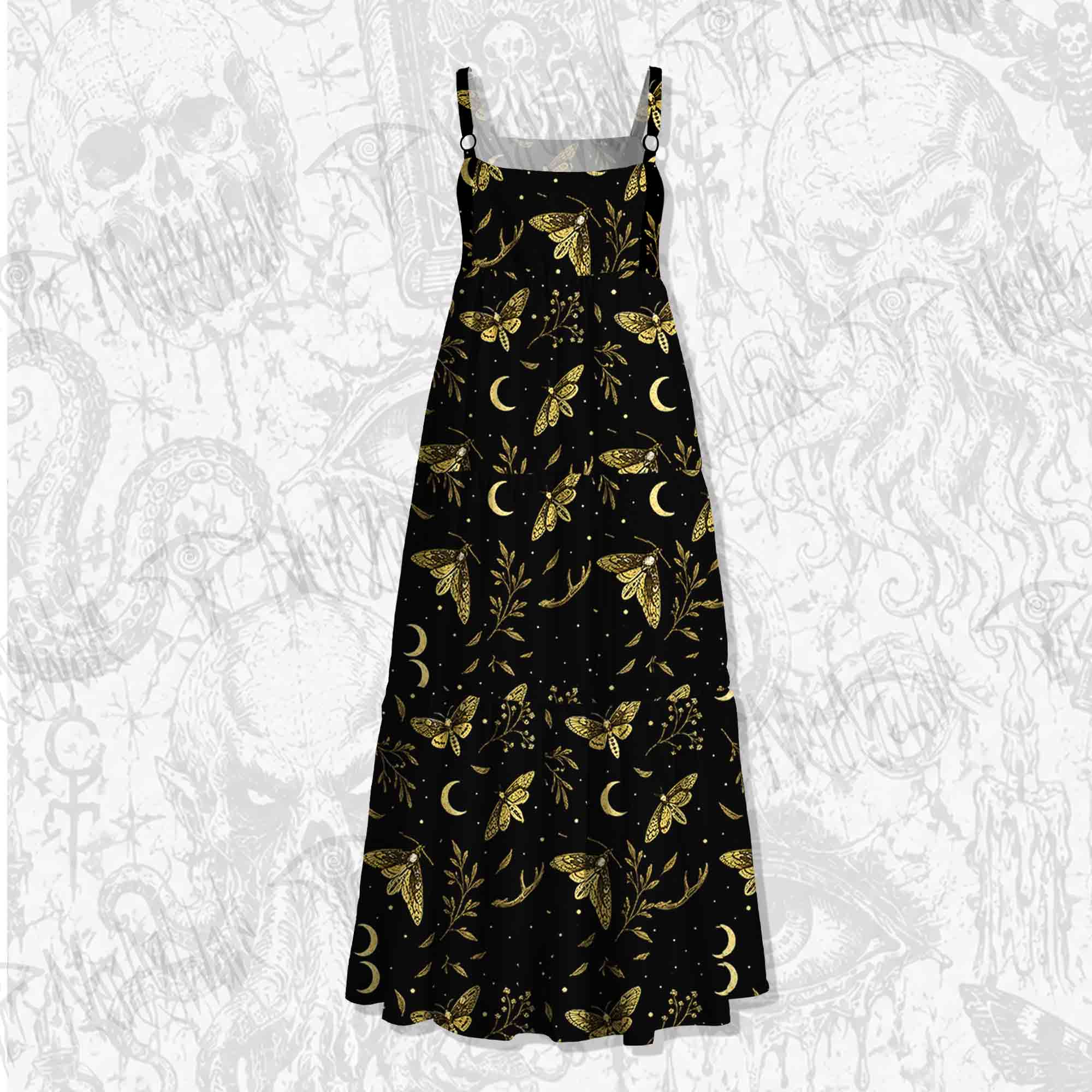 Moth Manor Wide Straps Maxi Dress