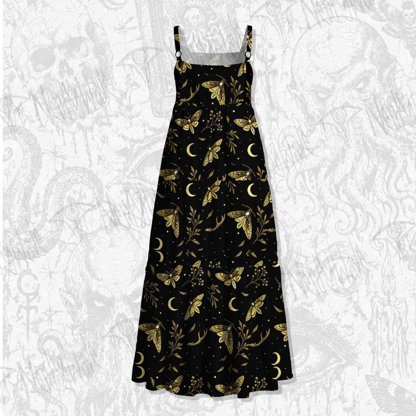 Moth Manor Wide Straps Maxi Dress