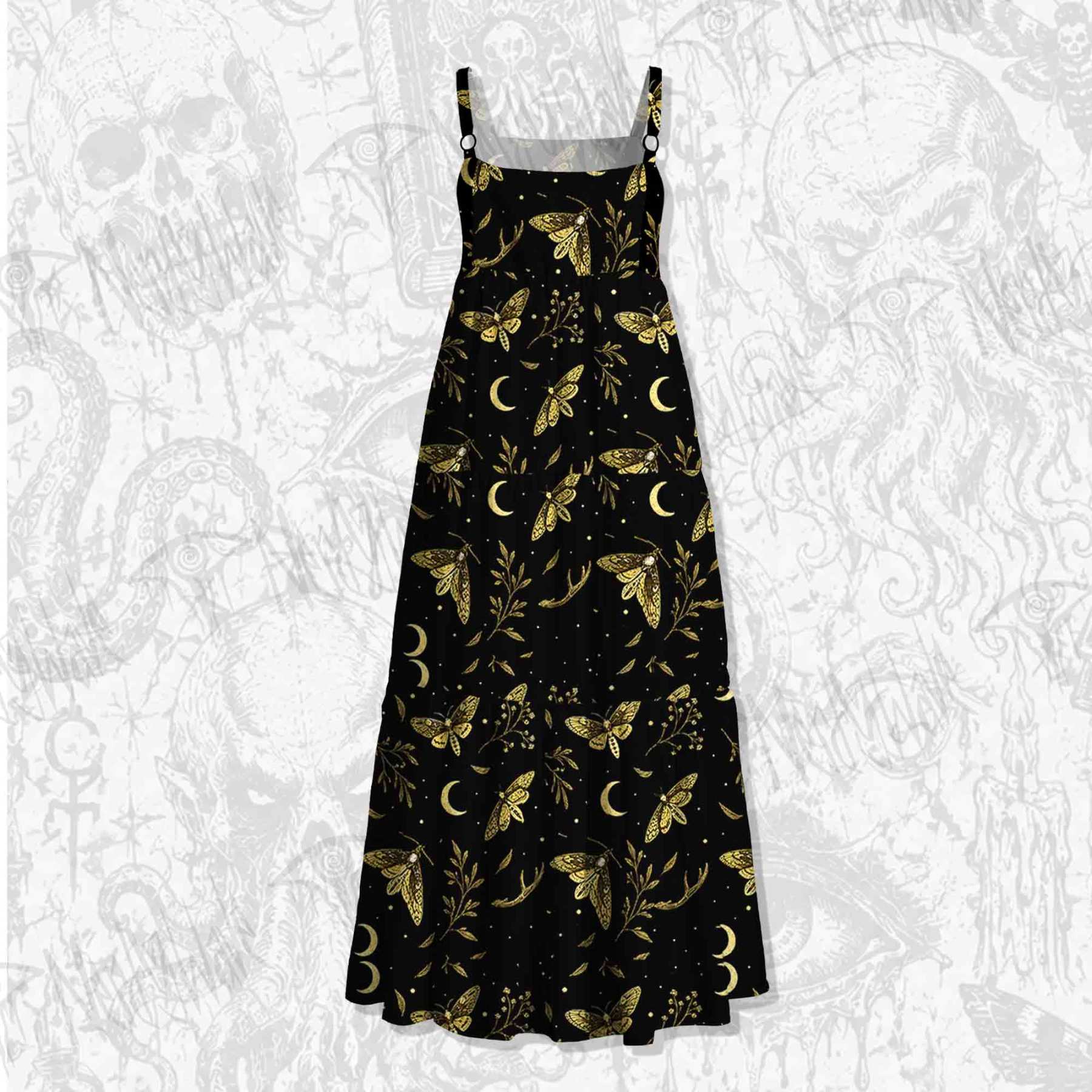 Moth Manor Wide Straps Maxi Dress