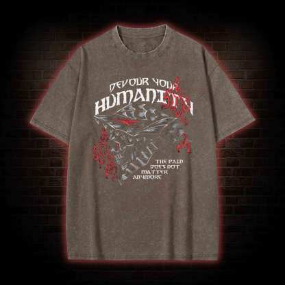 Devour Your Humanity Washed T-shirt