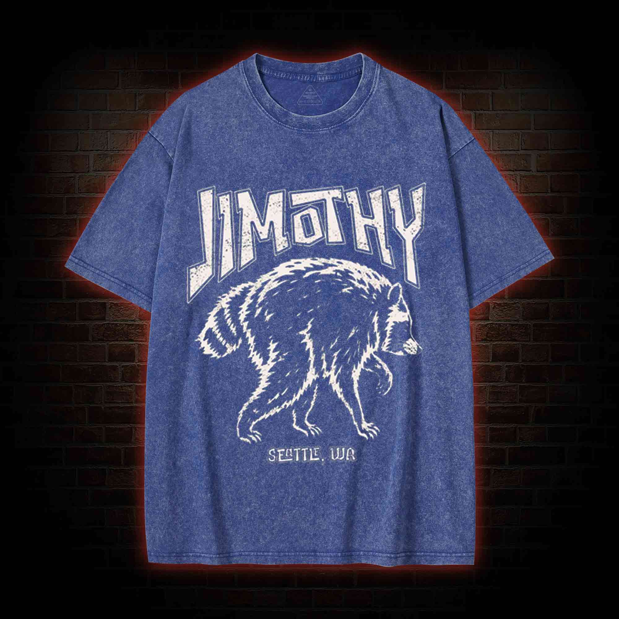 Jimothy Raccoon Meme Washed T-shirt