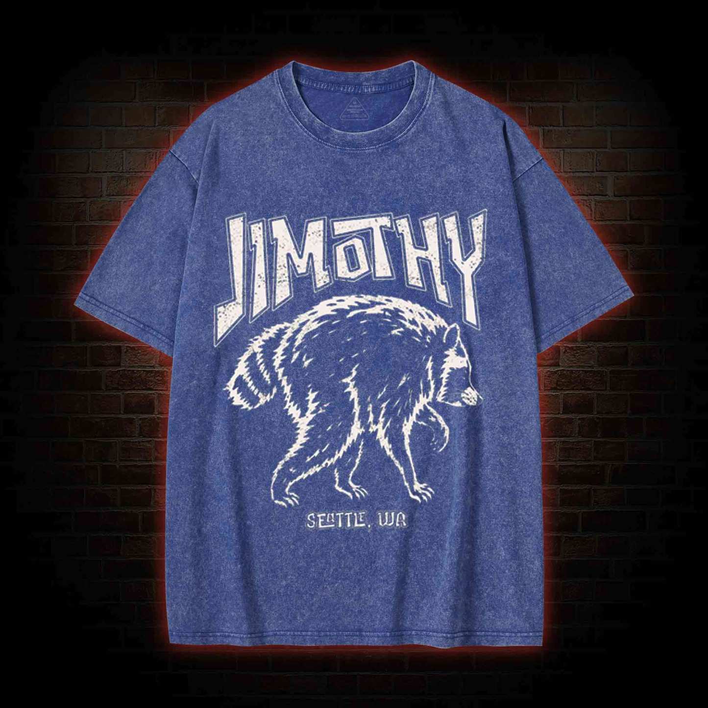 Jimothy Raccoon Meme Washed T-shirt