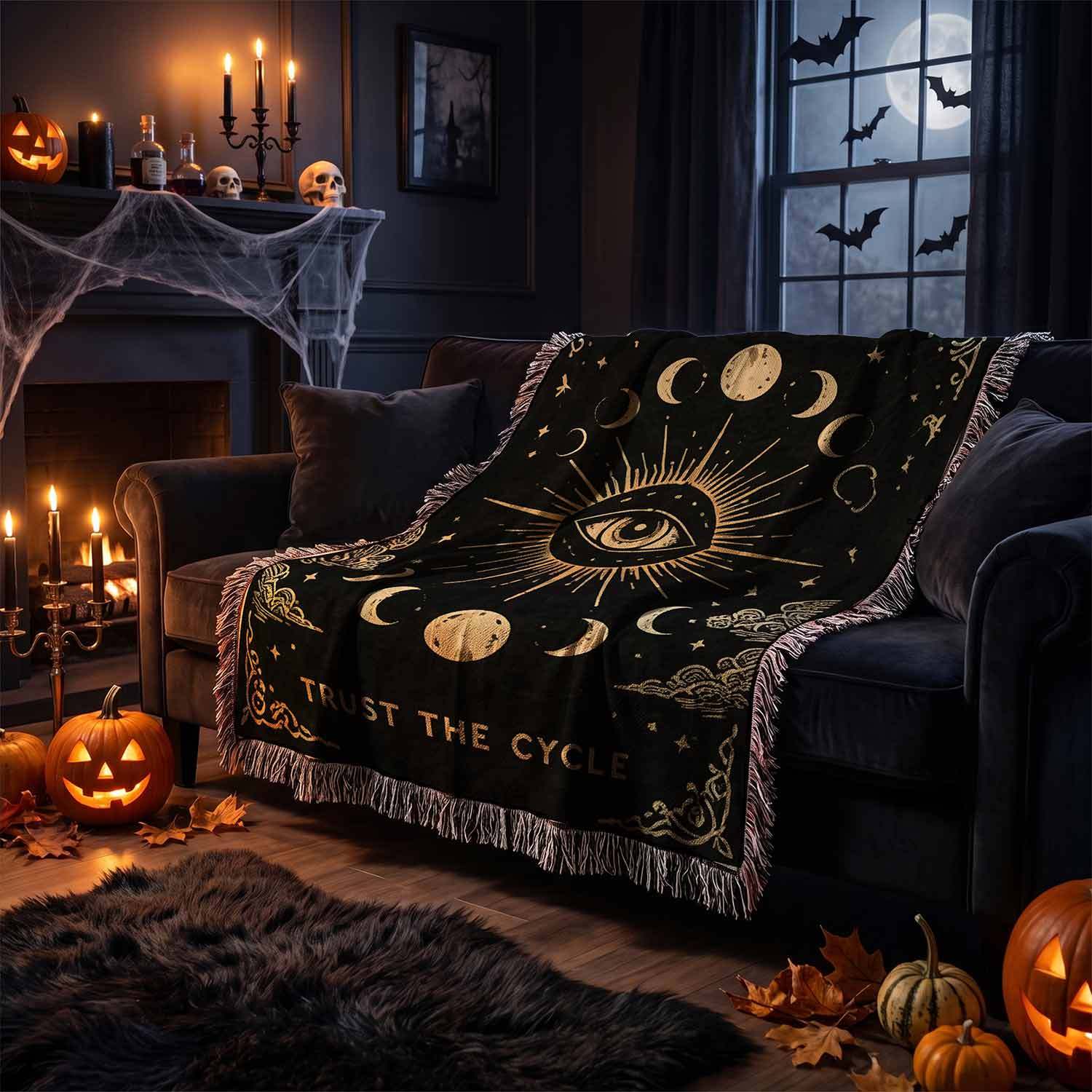 Trust the Cycle Woven Throw Blanket
