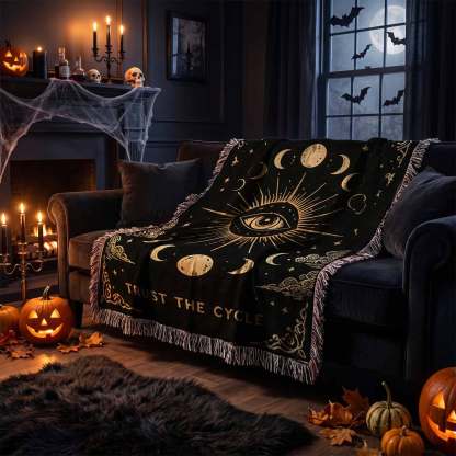 Trust the Cycle Woven Throw Blanket