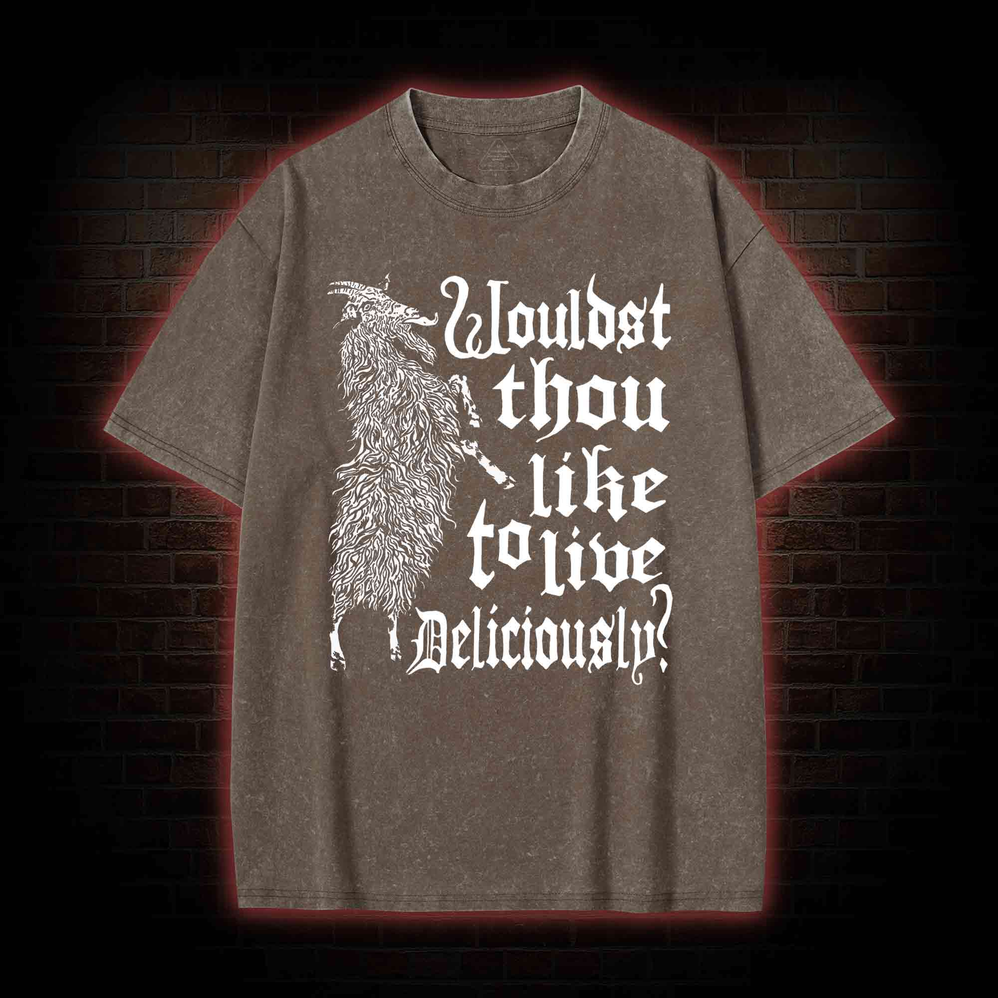Live Deliciously Black Phillip T-shirt
