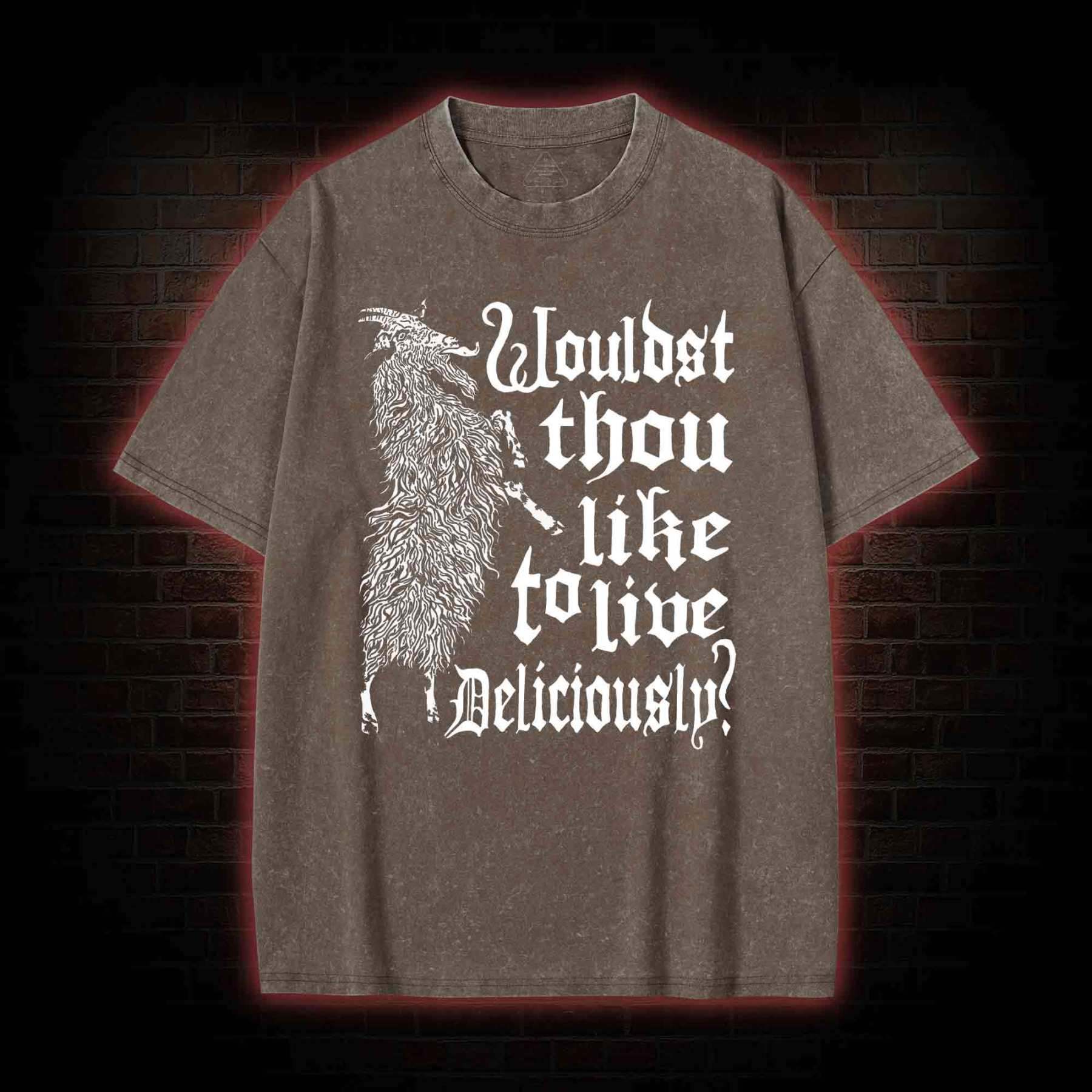 Live Deliciously Black Phillip T-shirt