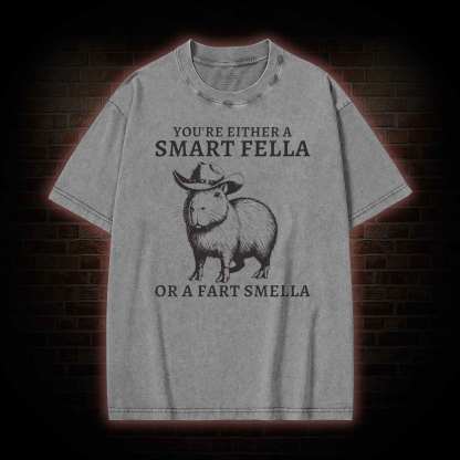 Smart Fella Capybara Washed T-shirt