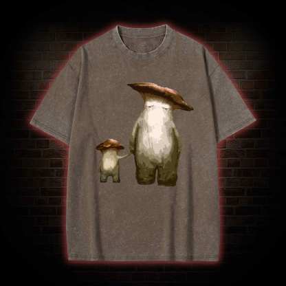 Mushroom People Washed T-shirt