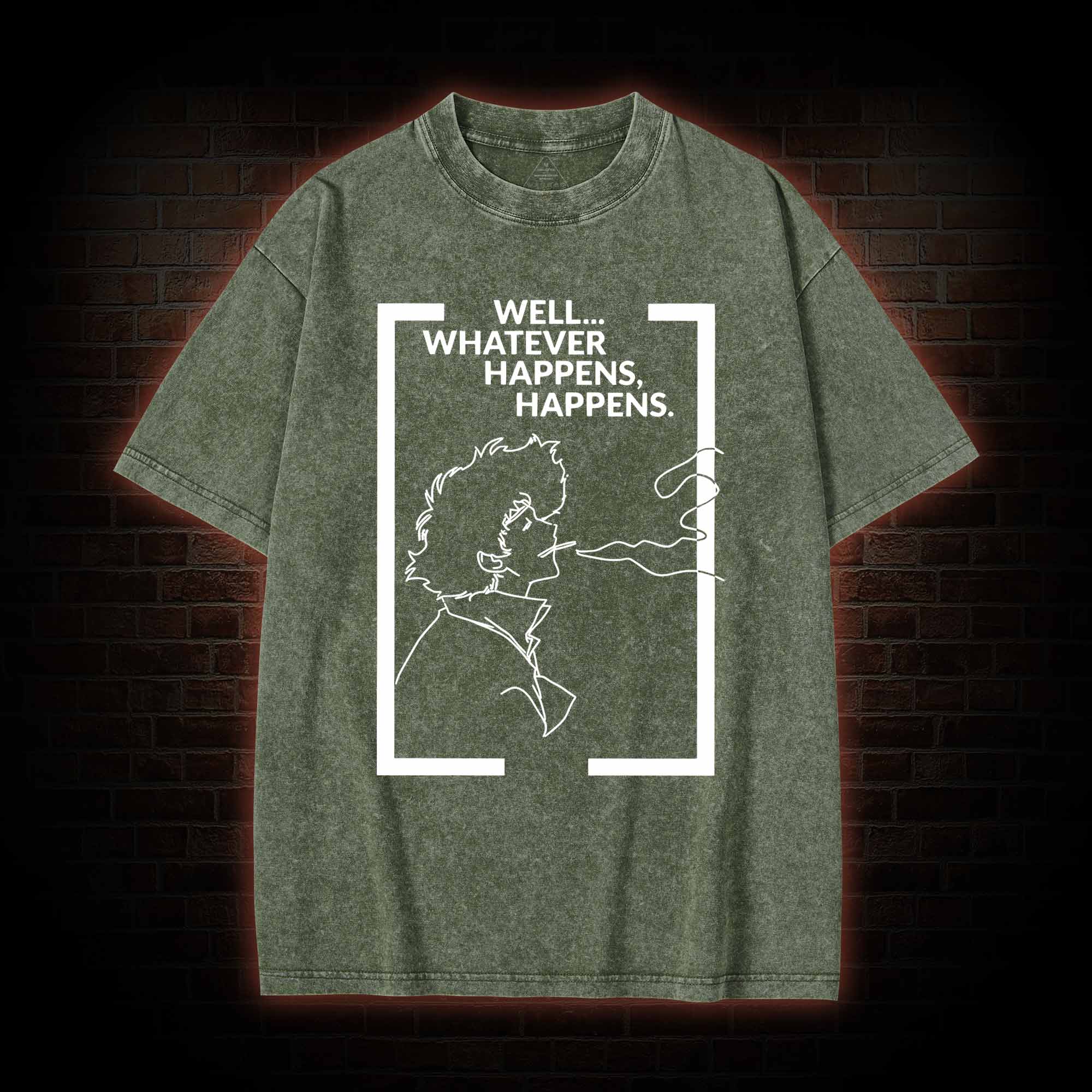 Whatever Happens Happens Washed T-shirt