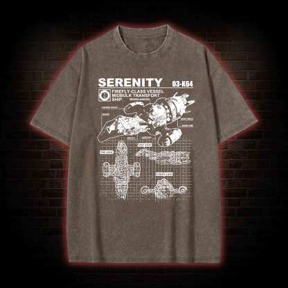 Firefly vessel Washed T-shirt