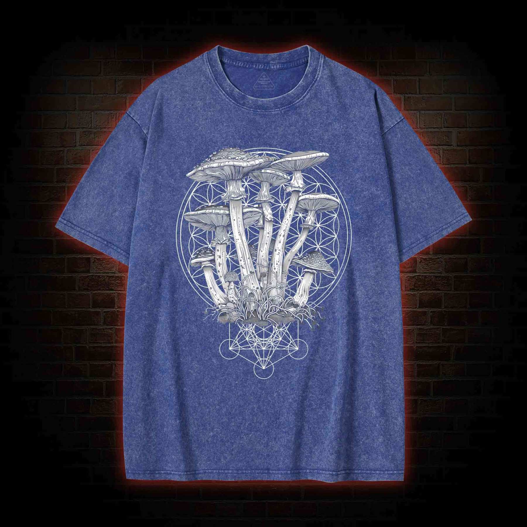Mushroom Decor Party Washed T-shirt