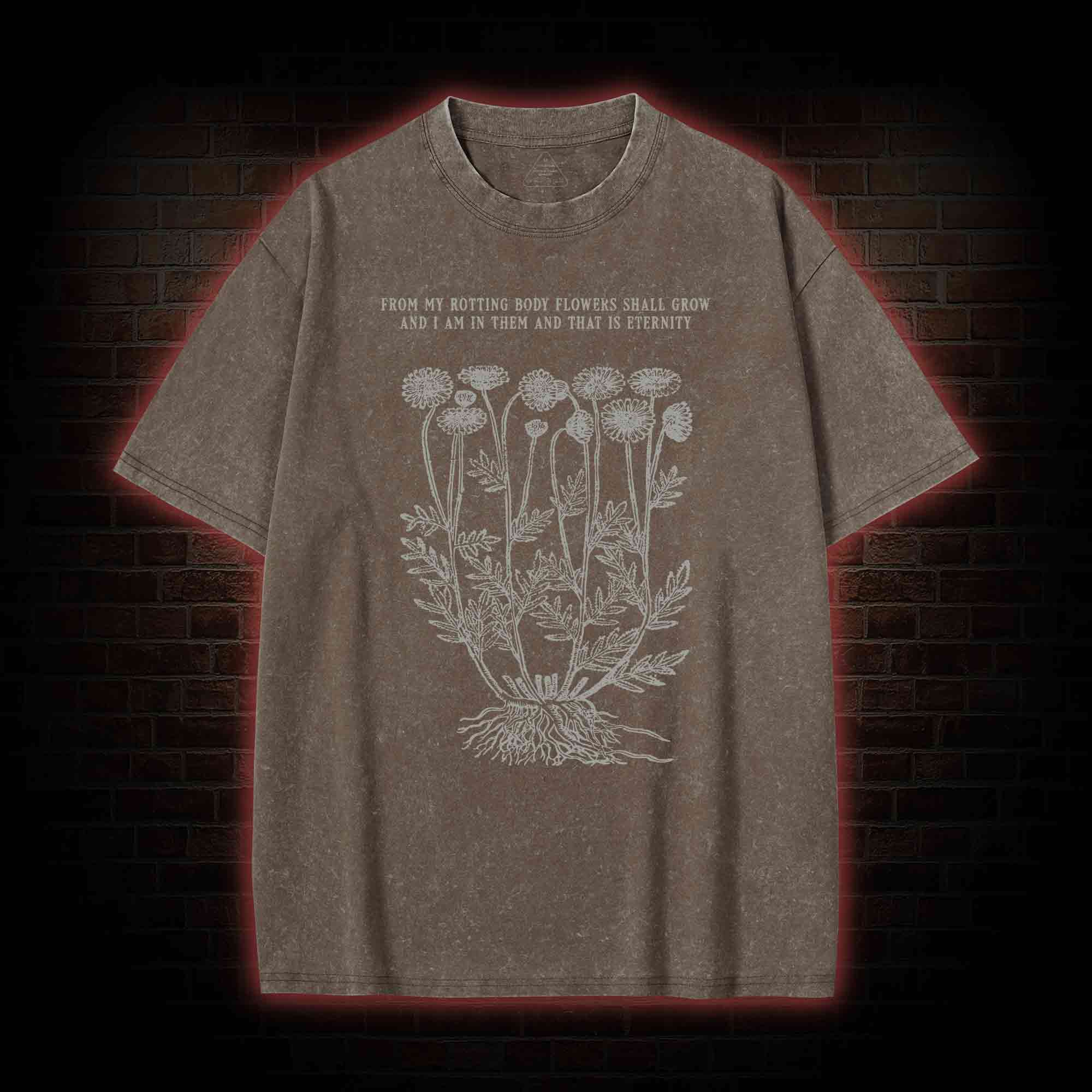 Eternity Flowers Washed T-shirt