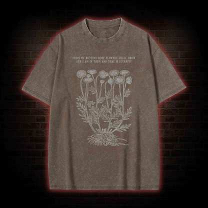 Eternity Flowers Washed T-shirt