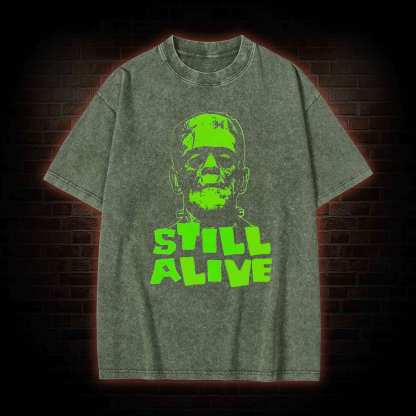 Still Alive Washed T-shirt