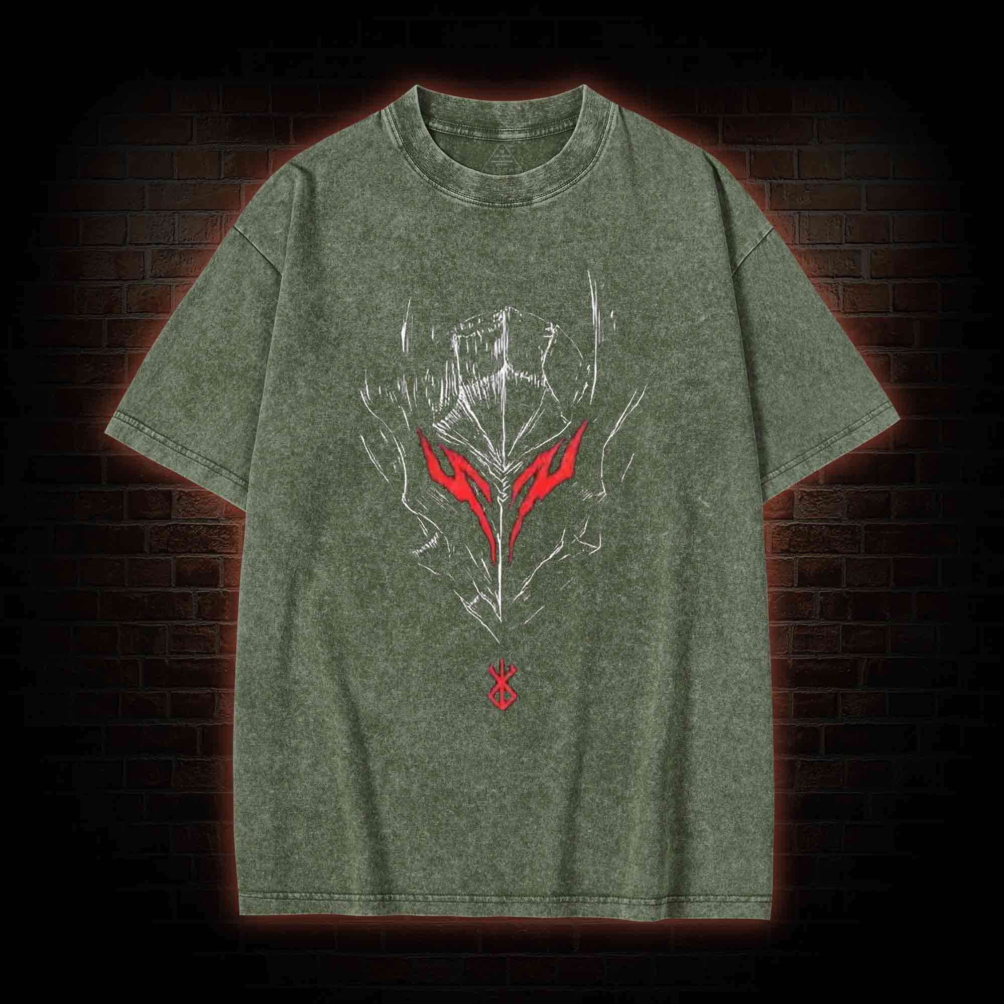 Berserker Mask Washed T-shirt