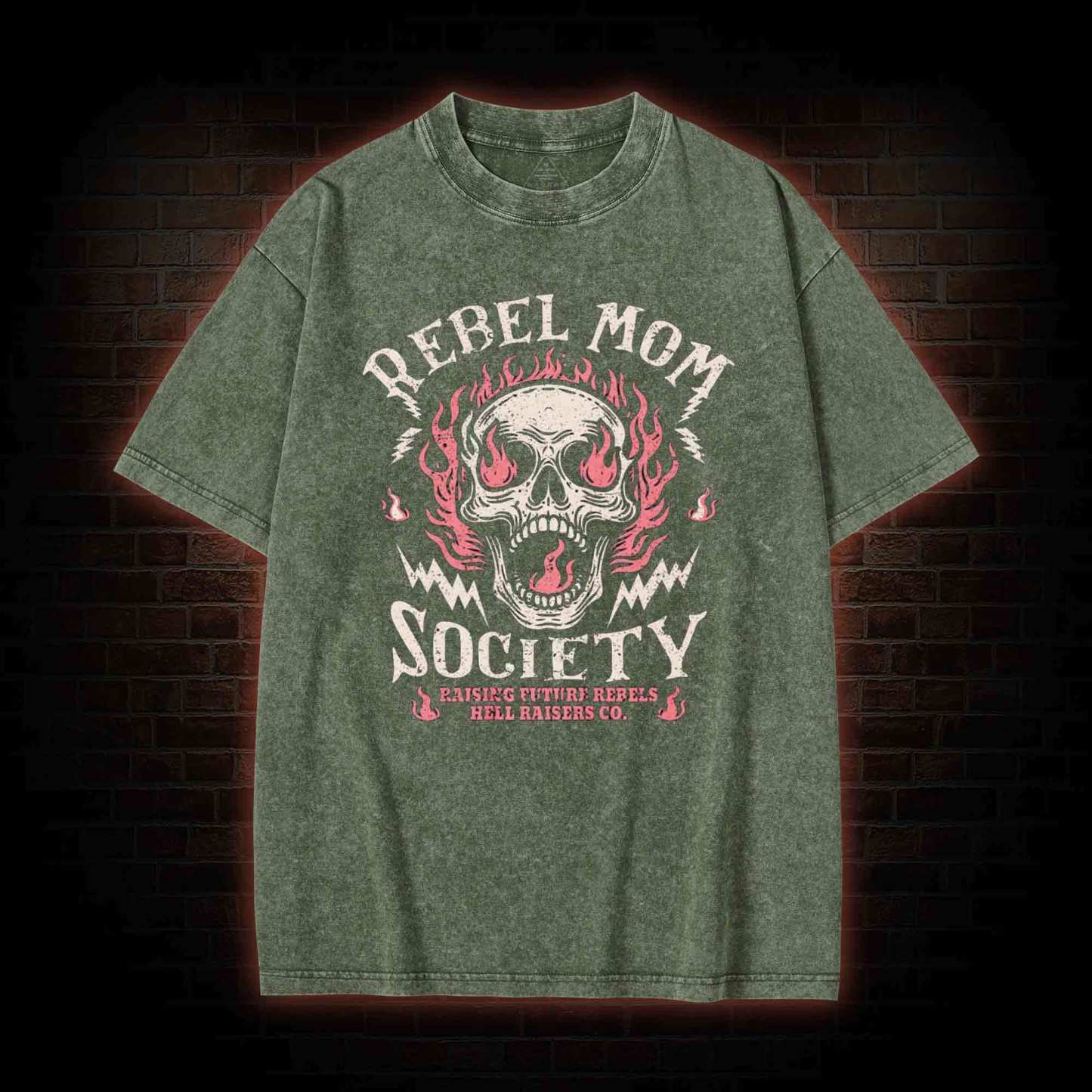 Rebel Mom Society Washed T-shirt