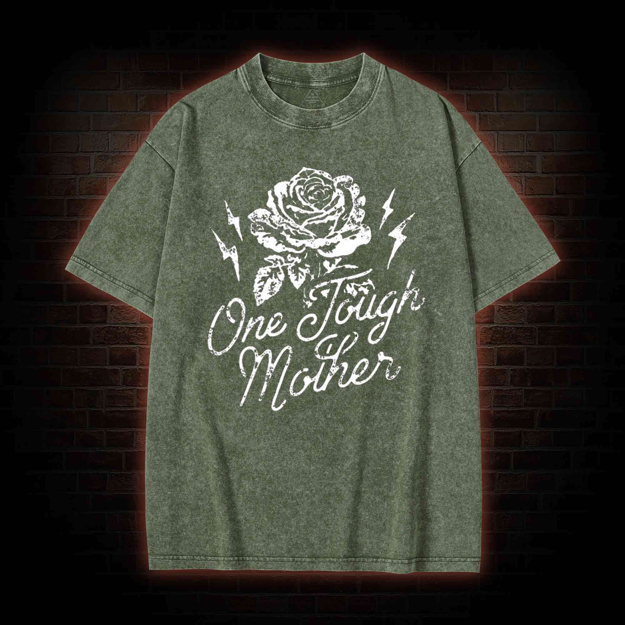 One Tough Mother  Washed T-shirt