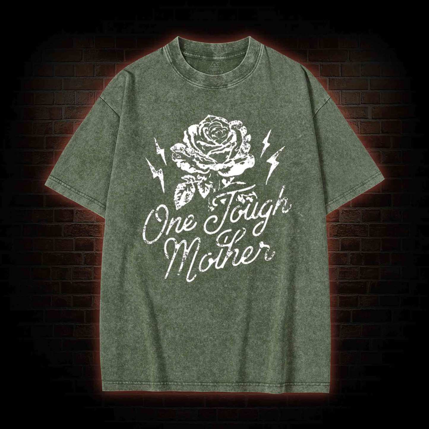 One Tough Mother  Washed T-shirt