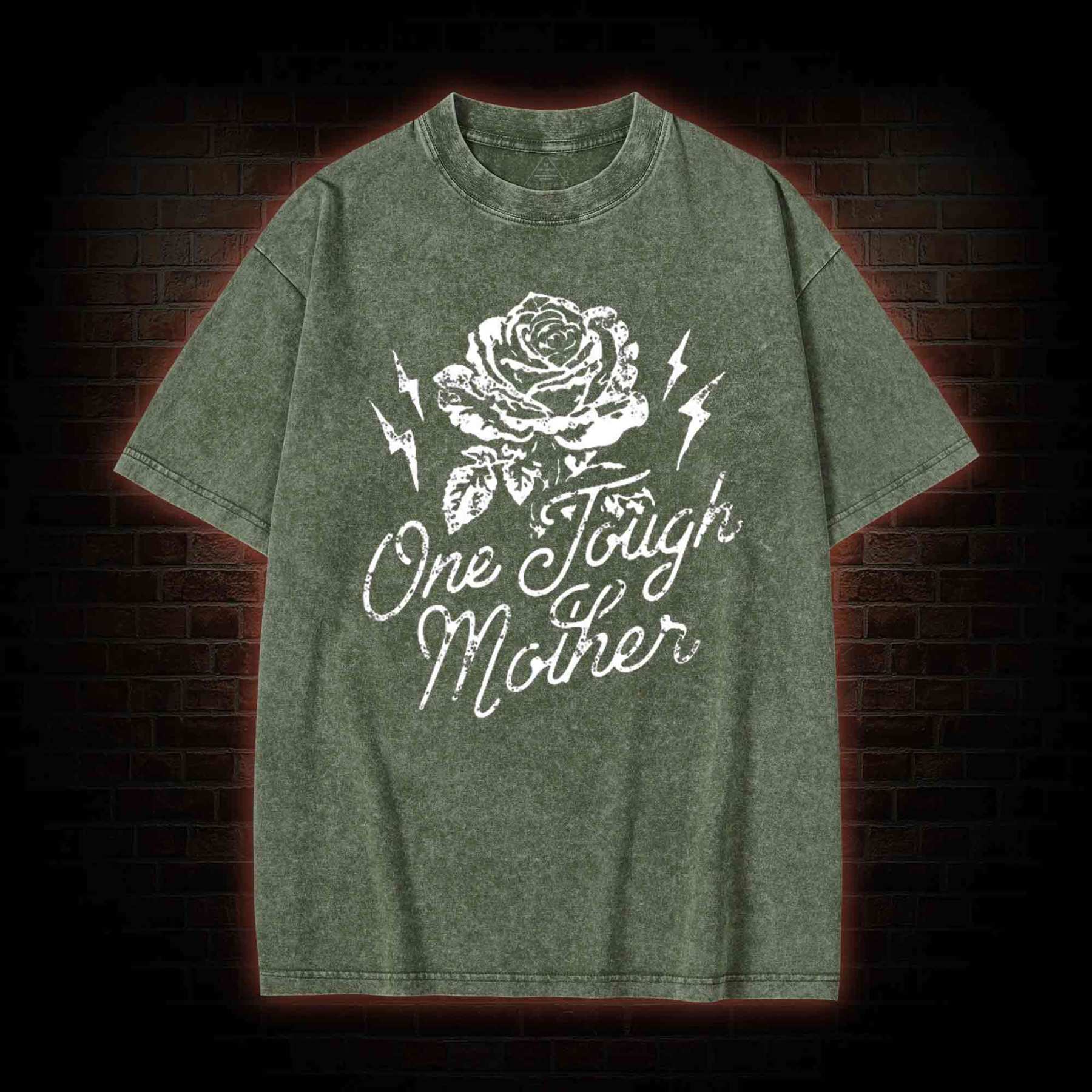 One Tough Mother  Washed T-shirt