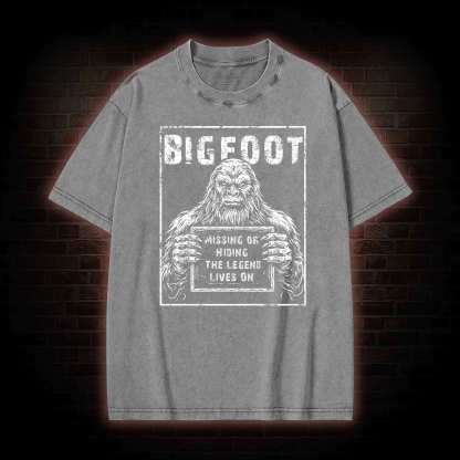 Bigfoot the Legend Lives on Washed T-shirt