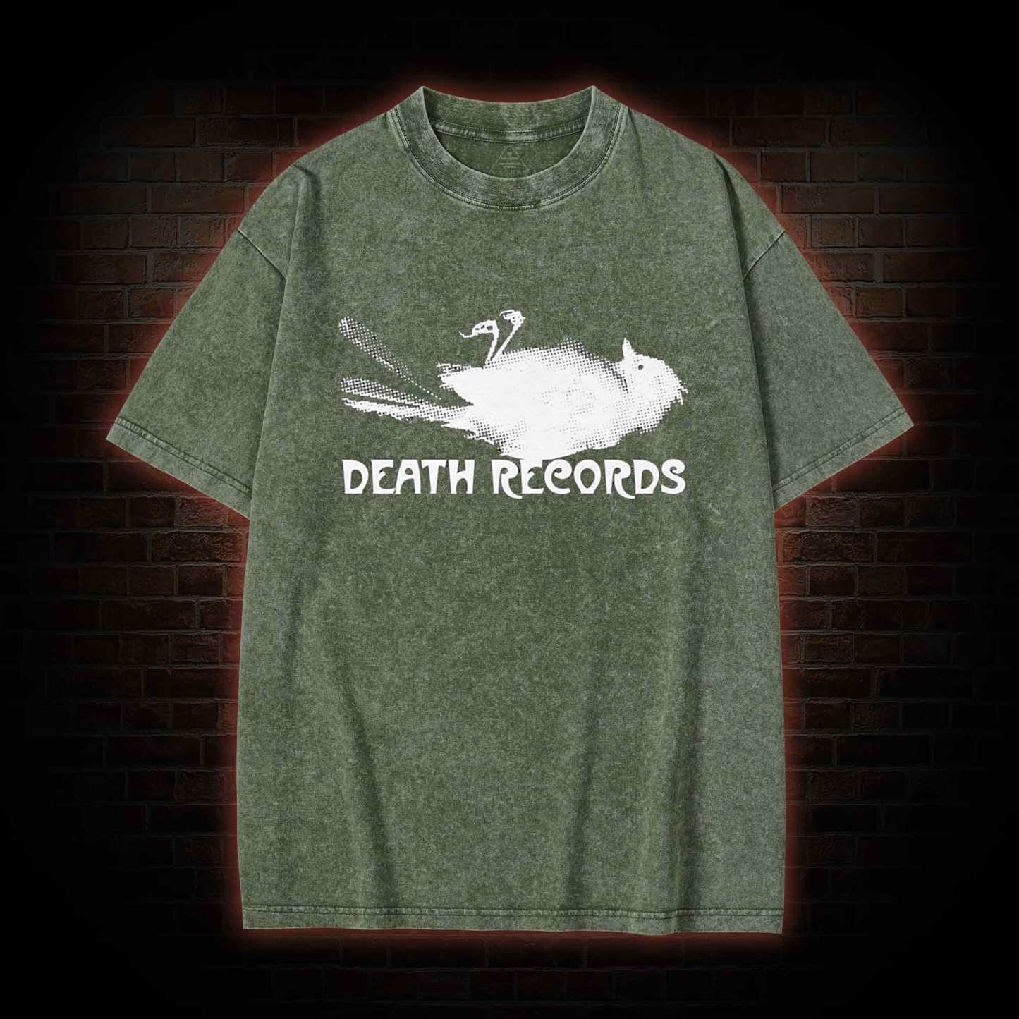 Death Records Washed T-shirt