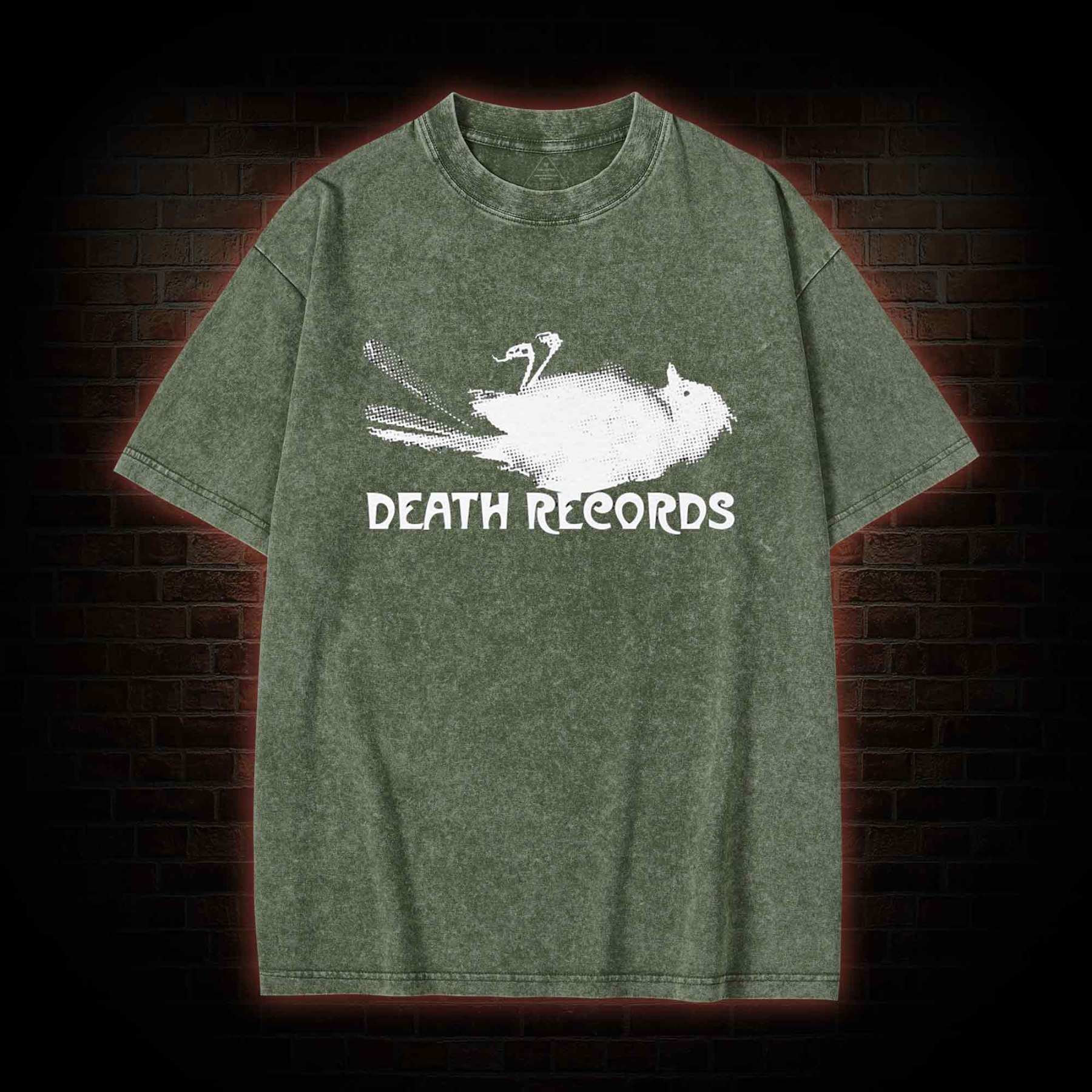 Death Records Washed T-shirt
