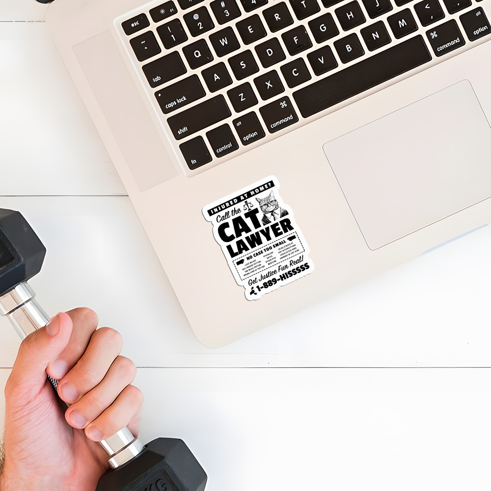 Call The Cat Lawyer Sticker