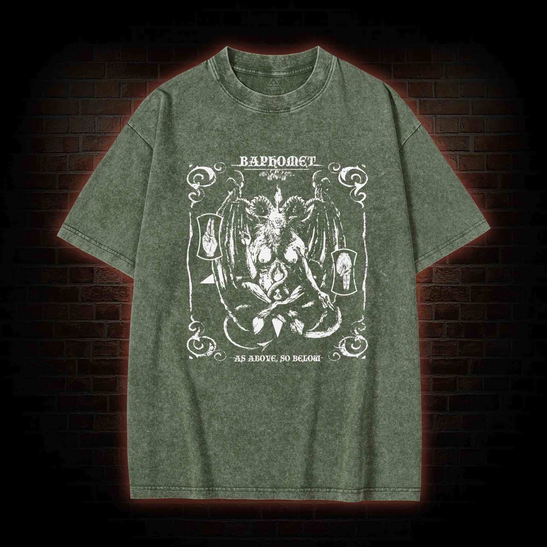 Sigil of Satan Washed T-shirt