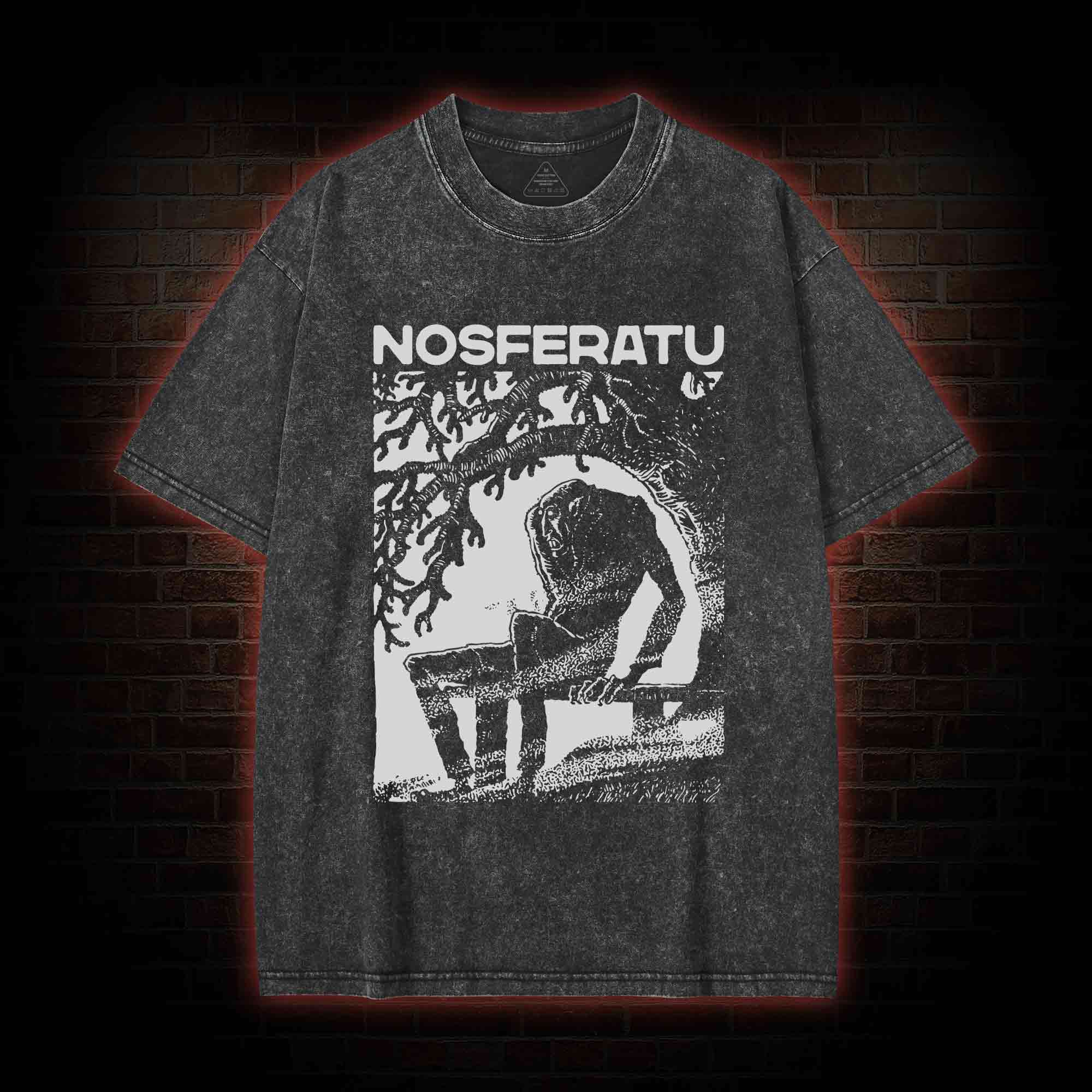The Vampire Nosferatu Washed T-shirt