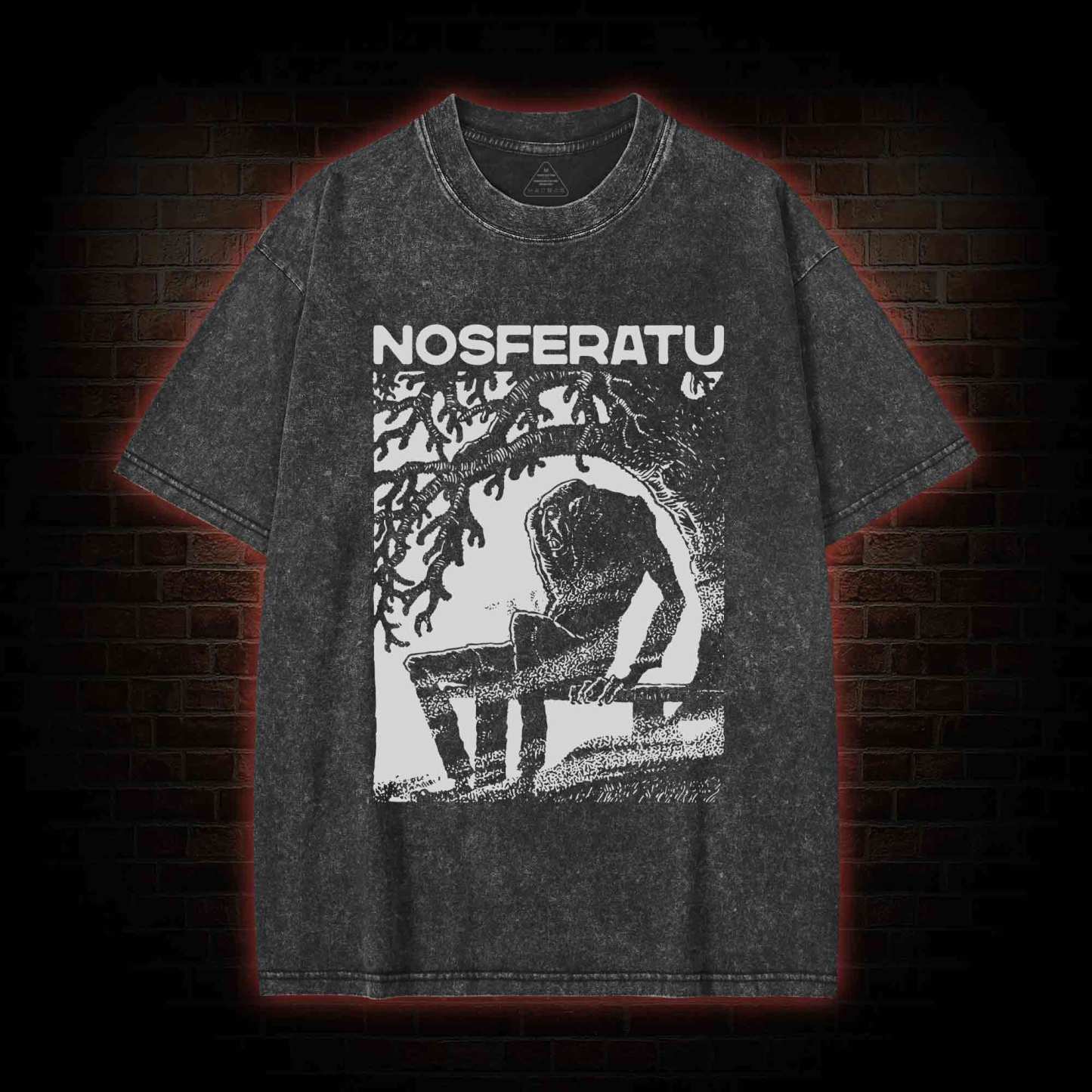 The Vampire Nosferatu Washed T-shirt